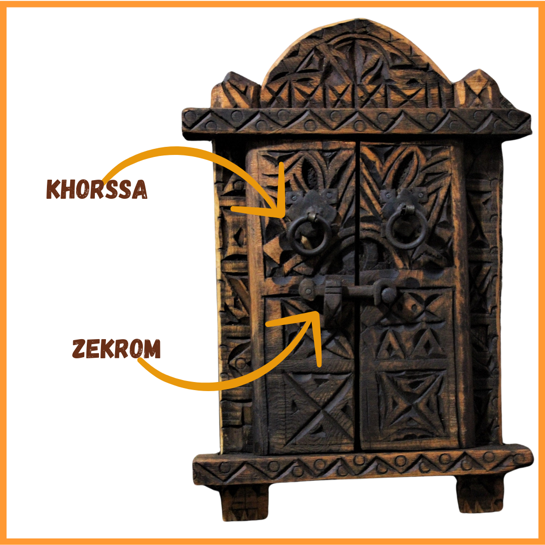 Moroccan Wood Furniture: Berber, Amazigh design.